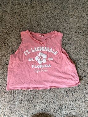 Women’s Pink Graphic Tank Top - Ft. Lauderdale